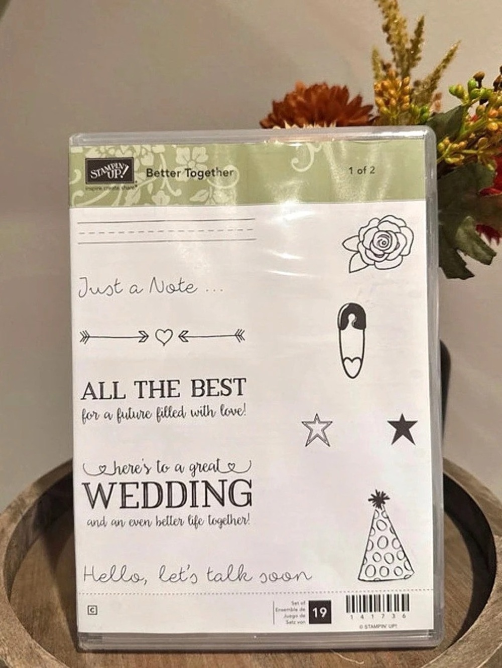 Stampin' Up! Better Together Clear-Mount Stamp Set! White & Red